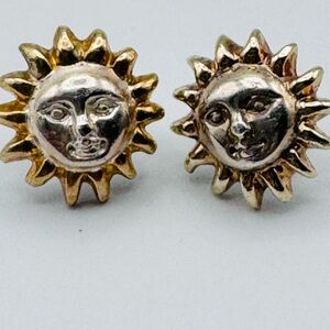 Sergio Bustamante sturling  silver Sun Earrings